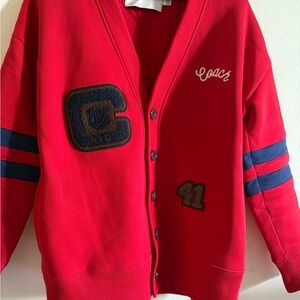 Coach Patch Varsity Sweater- size Small but oversized fit (more like m)